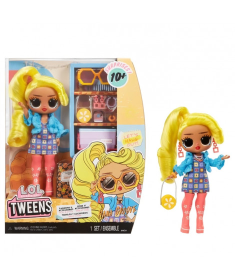 L.O.L. Surprise Tweens - Poupée mannequin articulée 24 cm - Hana Groove - 2 tenues et plusieurs accessoires - A partir de 4 ans