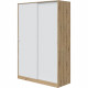 Armoire TOP - Décor chene - 2 Portes coulissantes - L200 x H120 x P50 cm