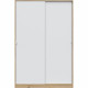 Armoire TOP - Décor chene - 2 Portes coulissantes - L200 x H120 x P50 cm