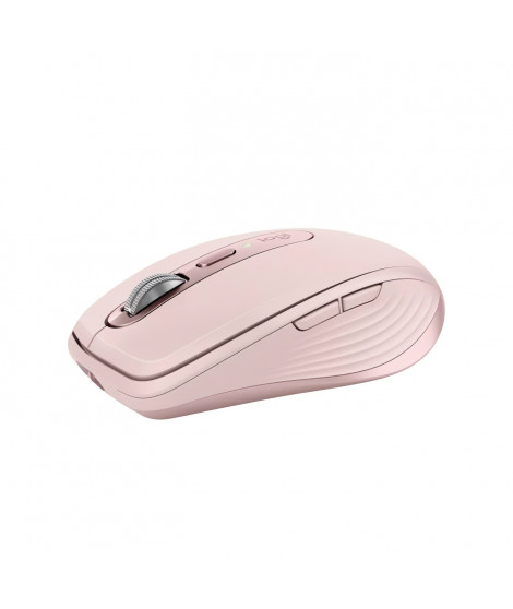 Souris Sans Fil - LOGITECH - MX Anywhere 3S - Bluetooth - Clics Silencieux - 6 boutons - Rose