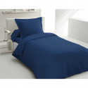 PARURE DE COUETTE LOVELY HOME - 140x200 cm - 100% COTON - BLEU