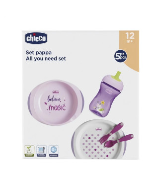 Chicco Coffret Repas +12m Rose