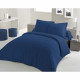 PARURE DE COUETTE LOVELY HOME - 220x240 cm - 100% COTON - BLEU