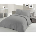 PARURE DE COUETTE LOVELY HOME - 240x260 cm - 100% COTON - GRIS CLAIR