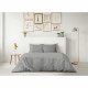 PARURE DE COUETTE LOVELY HOME - 240x260 cm - 100% COTON - GRIS CLAIR