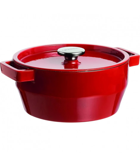 PYREX Cocotte ronde Slow Cook 6,3 L rouge