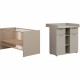 Chambre bébé Duo : Lit 70 x 140 cm + Commode a langer CLEVER - Cappuccino - TREND TEAM