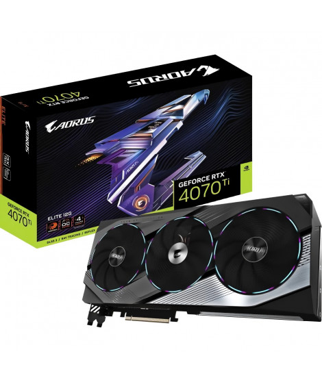 carte graphique   GIGABYTE AORUS GEFORCE RTX 4070 TI ELITE 12G