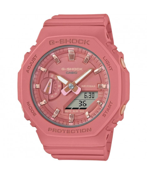 CASIO GMA-S2100-4A2ER Montre Femmes - Quartz - Analogique - Digital - Bracelet plastique - Rose