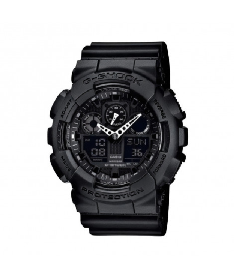 CASIO G-Shock Montre GA-100-1A1ER  Quartz Chronographe