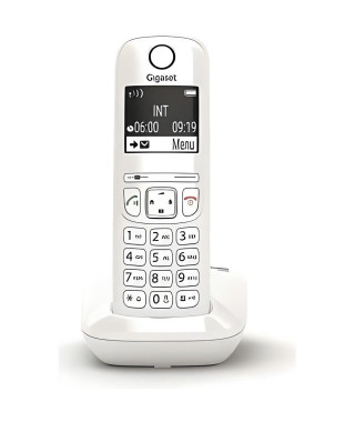 Téléphone Fixe GIGASET AS690 Blanc - Mains-libres performant HSP et blocage d'appels efficace