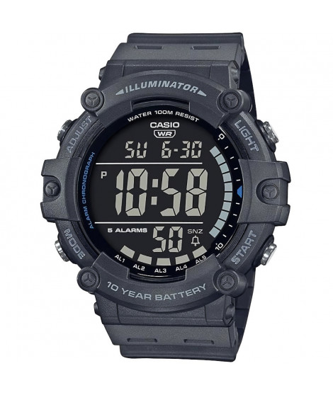 CASIO Montre sport - Multifonctions - Grise