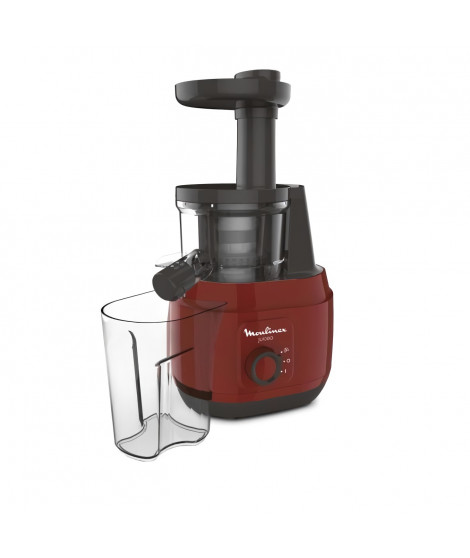 MOULINEX ZU150510 Juiceo Extracteur de jus, Pressage a froid, Vitesse unique, Fonction reverse, Pulpe réglable, Systeme anti-…