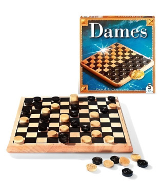 Dames bois tradition - jeu de société - SCHMIDT AND SPIELE