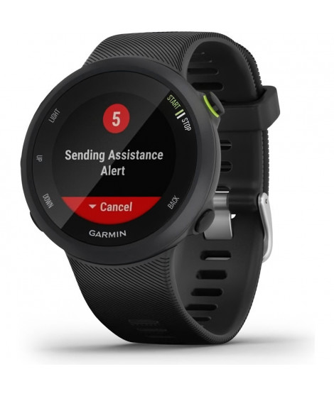 GARMIN Forerunner 45 - Montre de course a pied avec prise en charge des programmes d'entraînement Garmin Coach - Noire - Large
