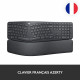 Clavier ergonomique - Sans fil - LOGITECH - K860 ERGO - Position de clavier en deux parties