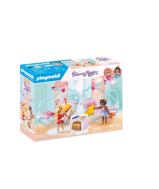 PLAYMOBIL 71362 Chambre de princesses - Princess Magic - Comprend deux princesses et deux lits a bascule - Des 4 ans