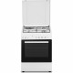 Cuisiniere mixte CONTINENTAL EDISON CECM60FCW - 3 feux gaz + 1 électrique - L59,8 x P61 xH83 cm - Blanc