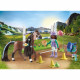 PLAYMOBIL 71355 Zoe & Blaze avec parcours d'obstacles - Horses of Waterfall - Avec des obstacles modulables - Des 5 ans