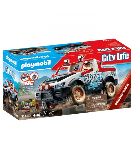 PLAYMOBIL 71431 Voiture de rallye - City Life - Avec un personnage et un véhicule tout-terrain - Des 4 ans