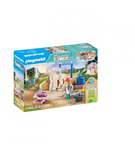 PLAYMOBIL 71354 Isabella & Lioness aire de lavage - Horses of Waterfall -  Des 5 ans