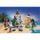 PLAYMOBIL 71420 Pirate avec trésor - Pirates - Avec un pirate, un monstre homme serpent, un trésor et un canon - Des 4 ans