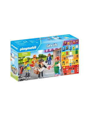 PLAYMOBIL 71402 My Figures : Métiers - City Life - Crée tes personnages interchangeables aux métiers différents - Des 5 ans