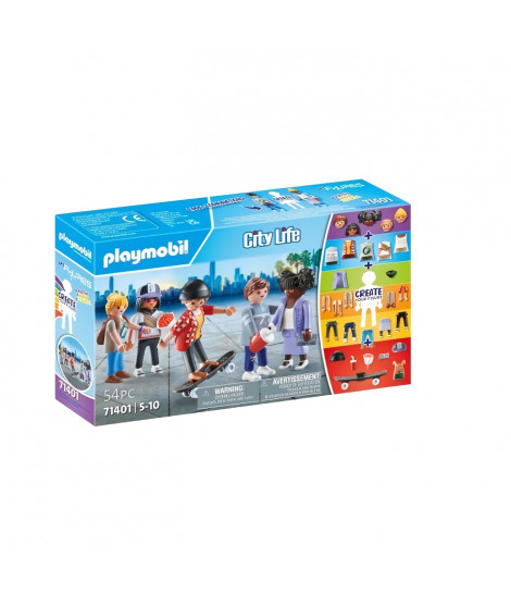 PLAYMOBIL 71401 My Figures : Personnages contemporains - City Life - Crée tes personnages interchangeables du quotidien - Des…