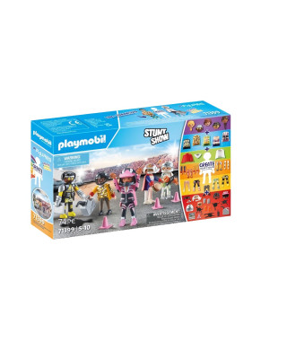 PLAYMOBIL 71399 My Figures : Cascadeurs - Stunt Show - Crée tes personnages interchangeables Stunt Show - Des 5 ans