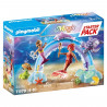 PLAYMOBIL 71379 Starter Pack Sirenes et arc-en-ciel - Magic - Découvre la vie sous-marine des sirenes - Des 4 ans