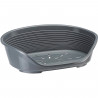 FERPLAST Corbeille Siesta Deluxe 6 - 70,5x52x23,5 cm - Gris foncé - Pour chien et chat