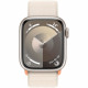 Apple Watch Series 9 GPS - 41mm - Boîtier Starlight Aluminium - Bracelet Starlight Sport Loop