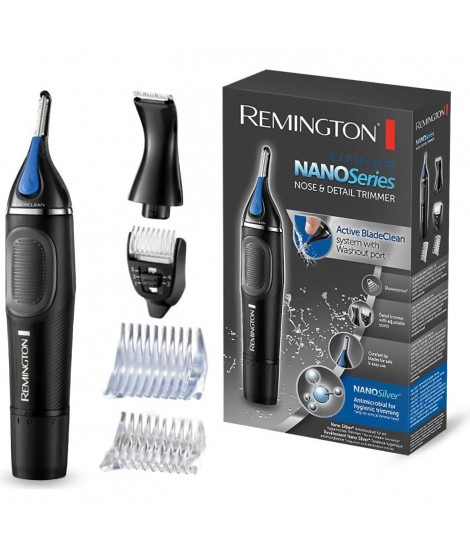 Remington NE3870 Tondeuse Visage Antibactérienne Hypoallergénique Nano Serie pour Nez et Oreilles