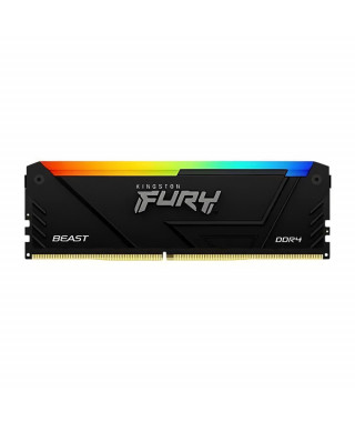 Mémoire RAM - KINGSTON - FURY Beast - RGB - 8 Go - DDR4 - 3200 MHz CL16 - (KF432C16BB2A/8)