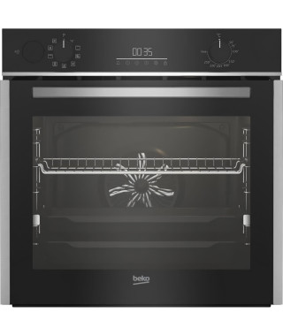 Four encastrable Pyrolyse Chaleur tournante et brassée BEKO BCBIS14300MPSE Inox - Porte froide - 72L - 59,4 cm