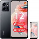 XIAOMI Redmi Note 12 4G 128Go Noir + Verre Trempe
