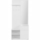 Buffet salle a manger IMAGE - Décor blanc - 1 porte + 1 tiroir - L85 x H195 x P37 cm