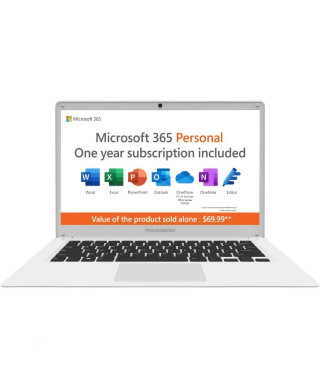 PC portable - THOMSON - N14C4WH128 CLASSIC NOTEBOOK - 14 HD 1366x768 - Intel Celeron - RAM 4Go -  ROM 128Go - Win 10
