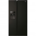 HAIER HSR3918FIPB - Réfrigérateur américain 515 L (337+178) - No Frost Multiflow - L90,8cm xH177,5cm - Noir