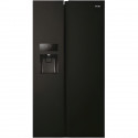 HAIER HSR3918FIPB - Réfrigérateur américain 515 L (337+178) - No Frost Multiflow - L90,8cm xH177,5cm - Noir