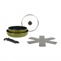Batterie de cuisine amovible 5 pieces SITRAM en aluminium pressé recyclé