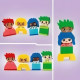 LEGO 10415 DUPLO My First Fortes Émotions et Grands Sentiments, Jouet pour Bébés, 23 Briques Colorées et 4 Personnages