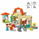 LEGO 10416 DUPLO Ma Ville Prendre Soin des Animaux de la Ferme, Jouet Éducatif pour Bébés, Maison, Figurines de Chevaux