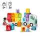 LEGO 10421 DUPLO Ma Ville Le Camion de l'Alphabet, Jouet d'Apprentissage de l'Alphabet pour Enfants Des 2 Ans