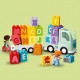 LEGO 10421 DUPLO Ma Ville Le Camion de l'Alphabet, Jouet d'Apprentissage de l'Alphabet pour Enfants Des 2 Ans