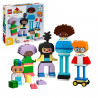 LEGO 10423 DUPLO Ma Ville Personnages a Construire aux Différentes Émotions, Jouet avec 71 Briques avec 5 Personnages