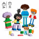 LEGO 10423 DUPLO Ma Ville Personnages a Construire aux Différentes Émotions, Jouet avec 71 Briques avec 5 Personnages