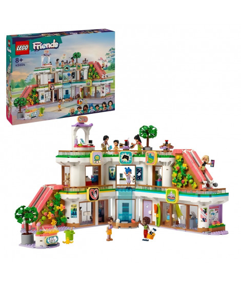 LEGO 42604 Friends Le Centre Commercial de Heartlake City, Jouet de Poupée pour Filles et Garçons, Kit avec Personnages