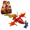 LEGO 71801 NINJAGO L'Attaque du Dragon Rebelle de Kai, Jouet Ninja de Dragon et Figurines incluant Kai avec Mini-Katana