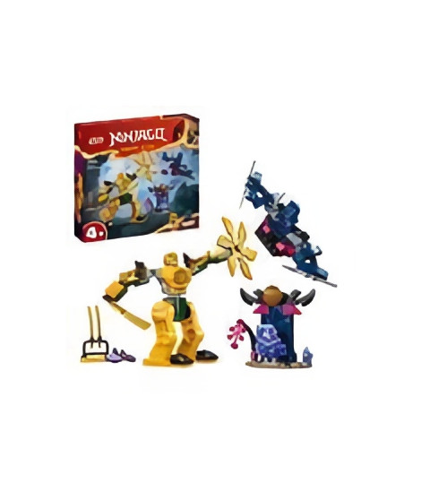 LEGO 71804 NINJAGO Le Robot de Combat d'Arin, Jouet Ninja avec Figurines d'Arin avec Mini-Katana et Robots